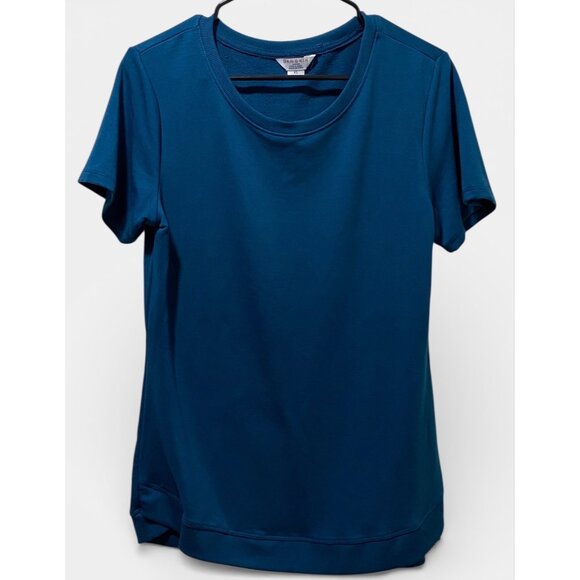 Danskin Women's Blue Athletic T-Shirt Short Sleeve Size XS Stretch - Picture 2 of 11